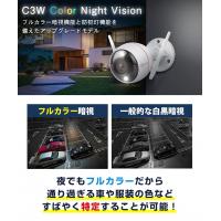 フルカラー暗視機能搭載屋外用防犯カメラ（夜間カラー映像）