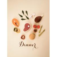 Wooden Play Food Set / Dinner