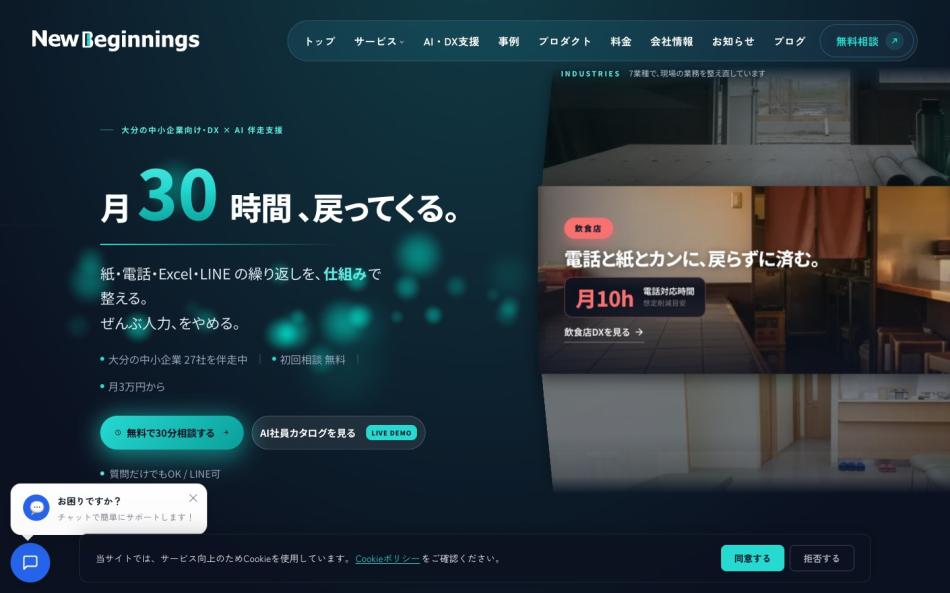 中小企業向けDX・AI業務改善コンサルティング