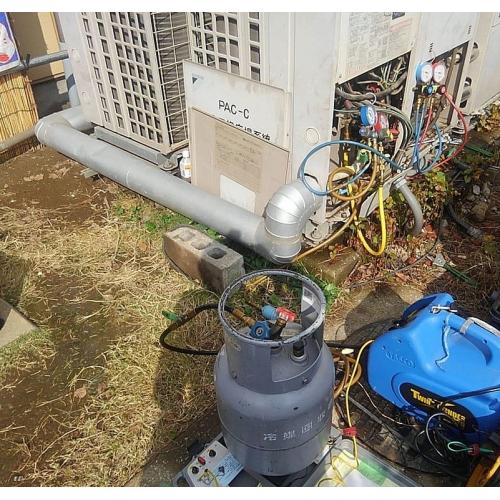 フロン冷媒ガス回収・処理 小型冷蔵庫・冷凍庫対応 持込回収作業もご相談ください