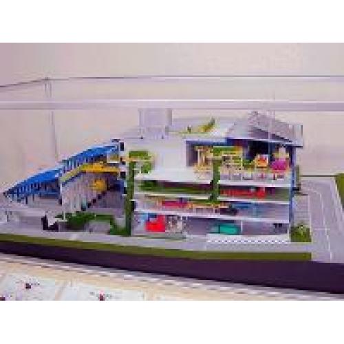 展示模型(リサイクル施設・縮尺1:100)