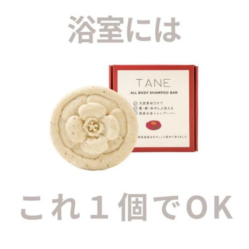 １個で全身洗える　椿の国産無添加全身シャンプーバー TANE