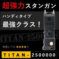 スタンガン TITAN-2500000 タイタン250万V 充電式【護身・防犯】